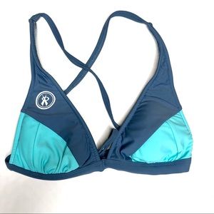 ROXVOLLEYBALL Roxstar Bikini Top Cross Back
